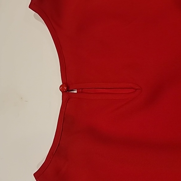 Jones Studio Lace Detail Pullover With Bell Sleeves Top Red 2X - Picture 11 of 12